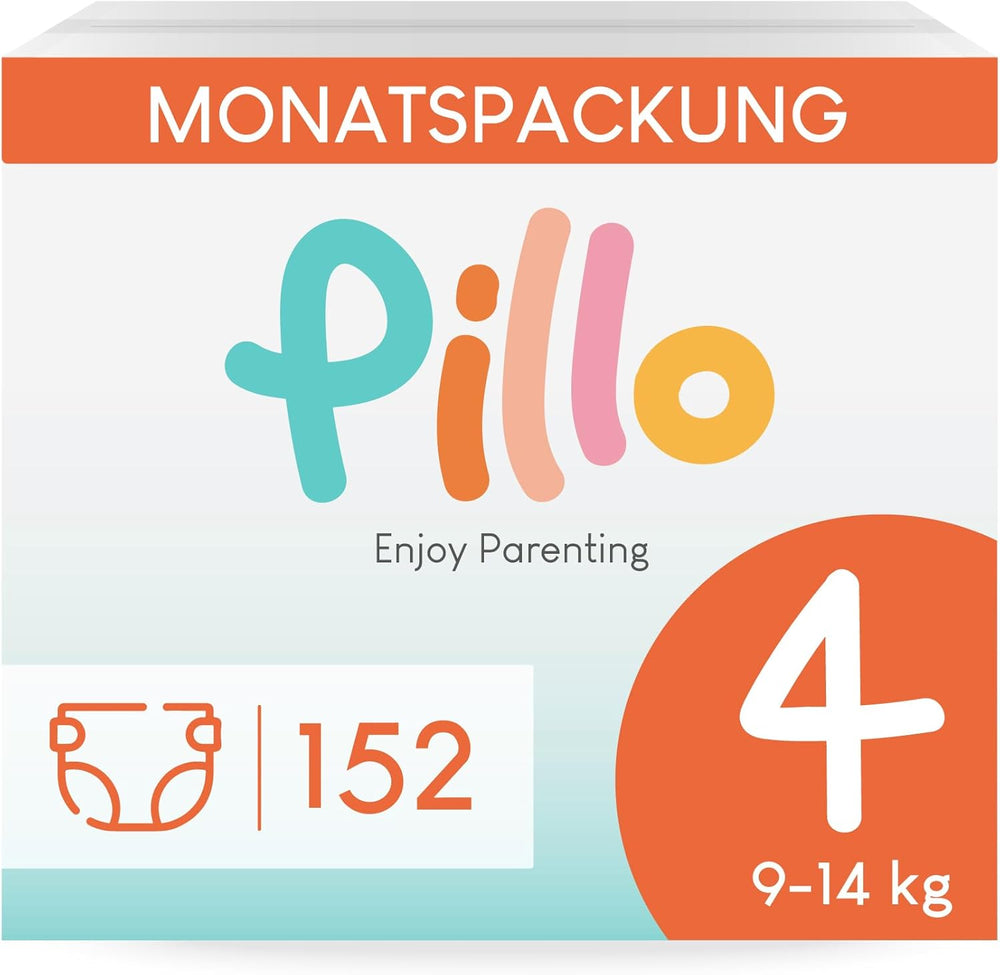 Diapers Pillo 3 - Box of 168 nappies, 6 packs of 28 nappies each, size 3 - Midi (6-10 kg) - Nappies for babies