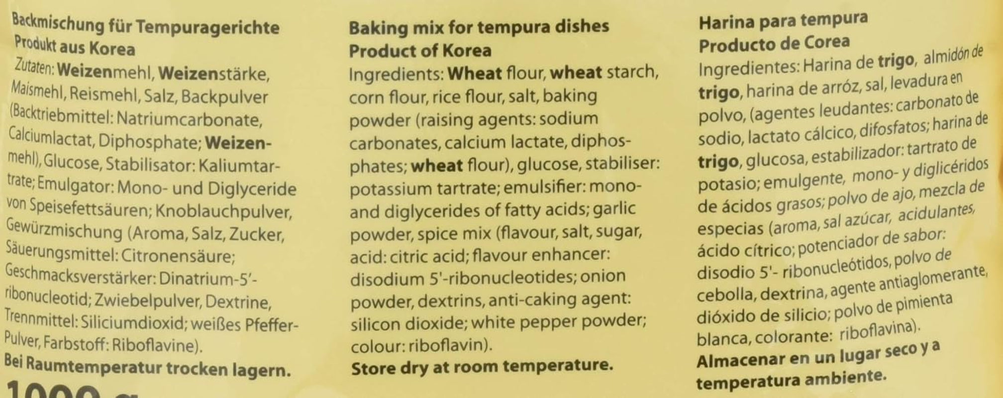 Backmischung Für Tempura Gerichte, 5Er Pack (5 X 1 Kg) Mixture for baking and cooking Naty Shop