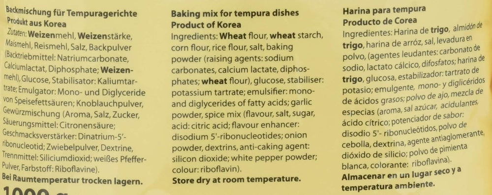 Backmischung Für Tempura Gerichte, 5Er Pack (5 X 1 Kg) Mixture for baking and cooking Naty Shop