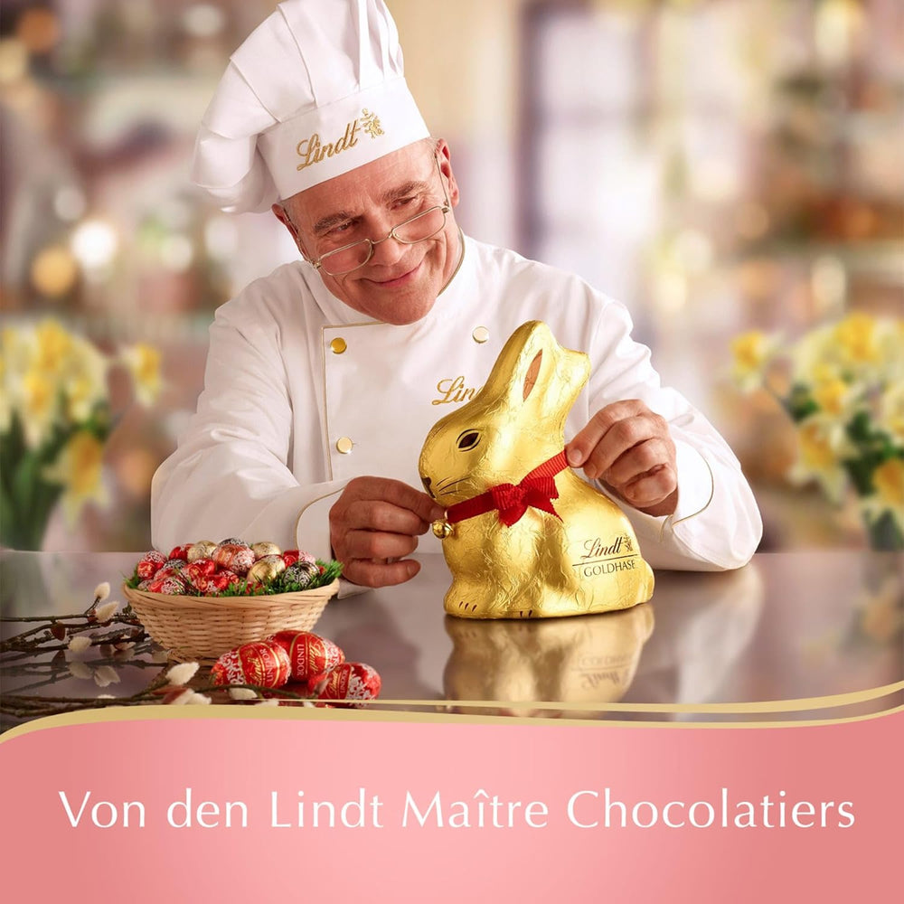 Mini Lindt Milk Chocolate Eggs for Chocolate Decorations | 2 bags x 180g | Premium milk chocolate eggs, cheerfully and colorfully packaged in four colors for Easter | Easter Chocolate | Chocolate gift