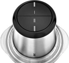 WMF Kult X Edition Zerkleinerer Elektrisch Mit Glasbehälter, Blitzhacker 320 W, 2 Geschwindigkeitsstufen, Großer Mixbehälter, Cromargan Matt Kitchen Naty Shop