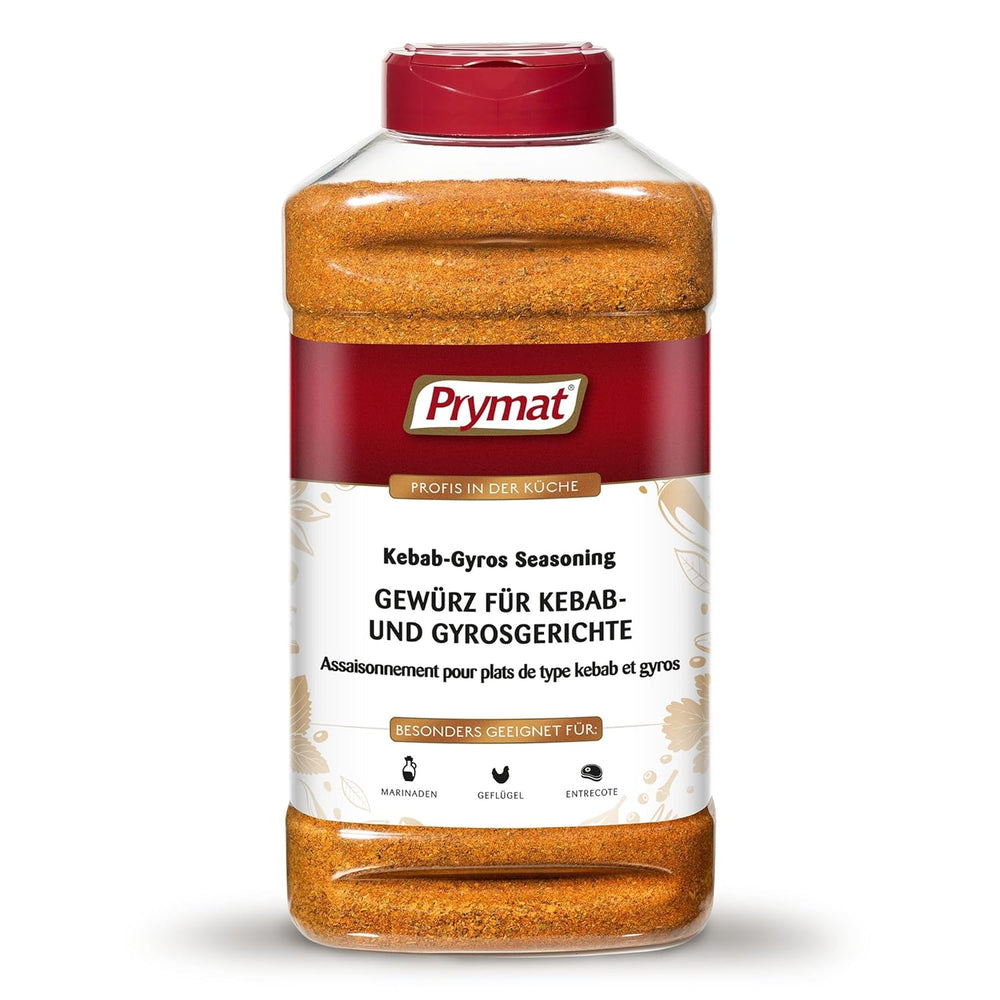 Prymat Gyros Gewürzmischung 900g – aromatic, spicy mixture for Döner, Kebab, Chicken, Lamb and Grill dishes – ideal for grilling, roasting and seasoning Mediterranean meat dishes