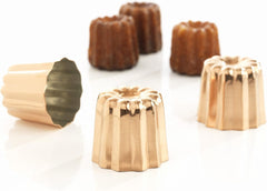 Baking forms, copper, 17.5 x 6 x 6 cm, 3 pieces Baking molds and trays Naty Shop