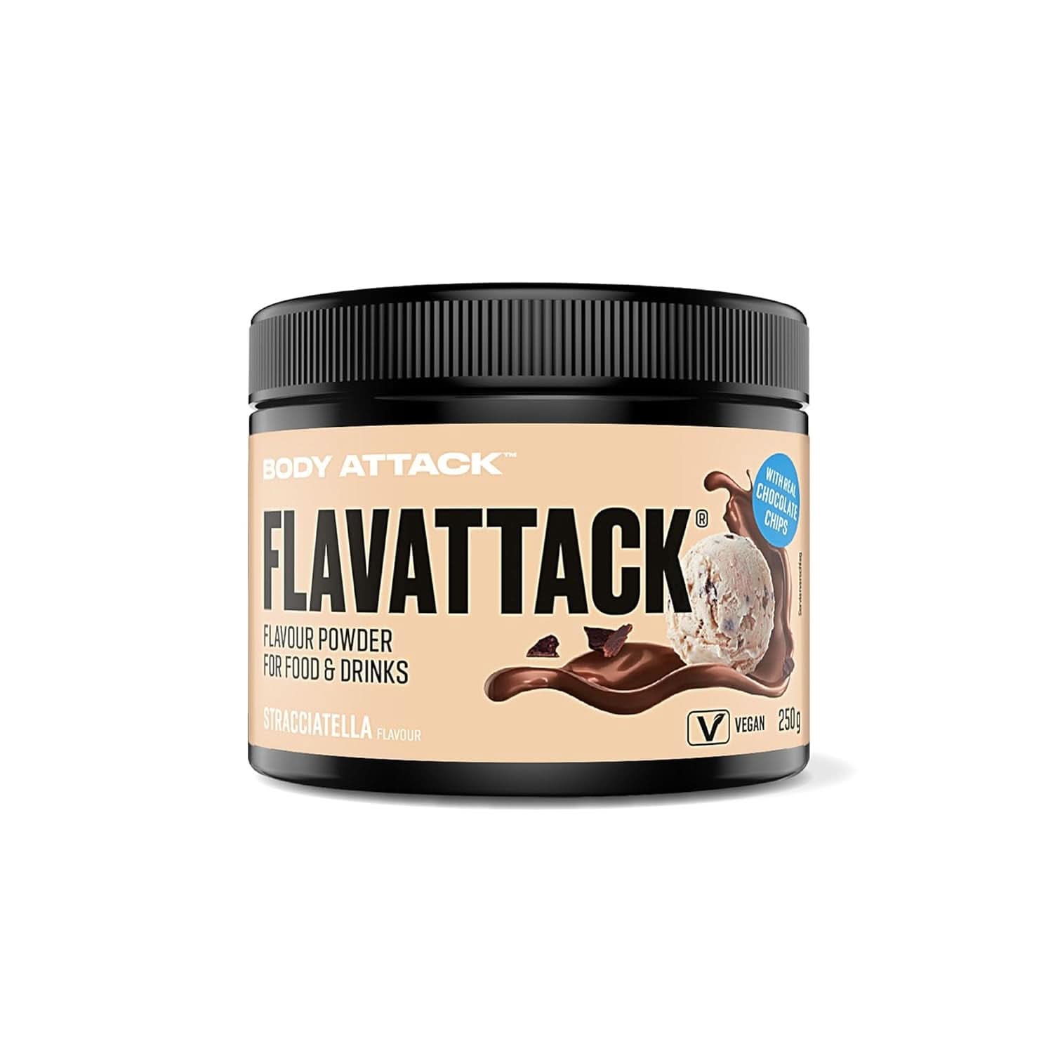 Body Attack Flavattack®, Double Choc Brownie, 250G / 83 servings Aromas Naty Shop 250 grams Stracciatella