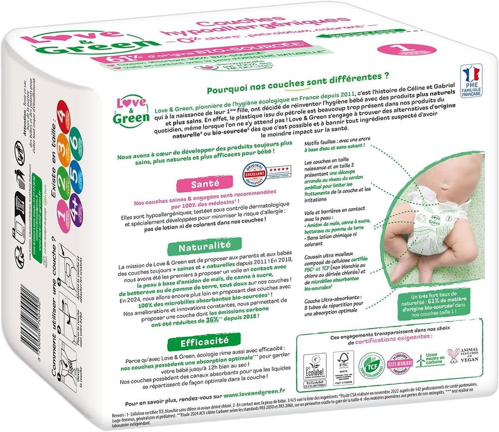 Hypoallergenic diapers for babies
