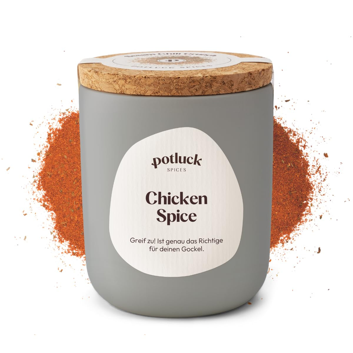 Potluck | Spice Burger | Würzmischung im Keramiktopf | 100g | Vegan, gluten-free and with natural ingredients