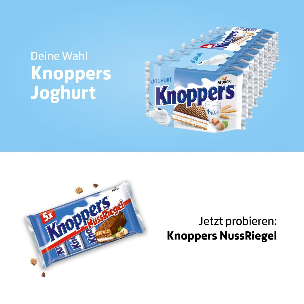 Yogurt – 4 x 200 g – Wafer slices filled with yogurt and nougat cream, hazelnuts and cocoa