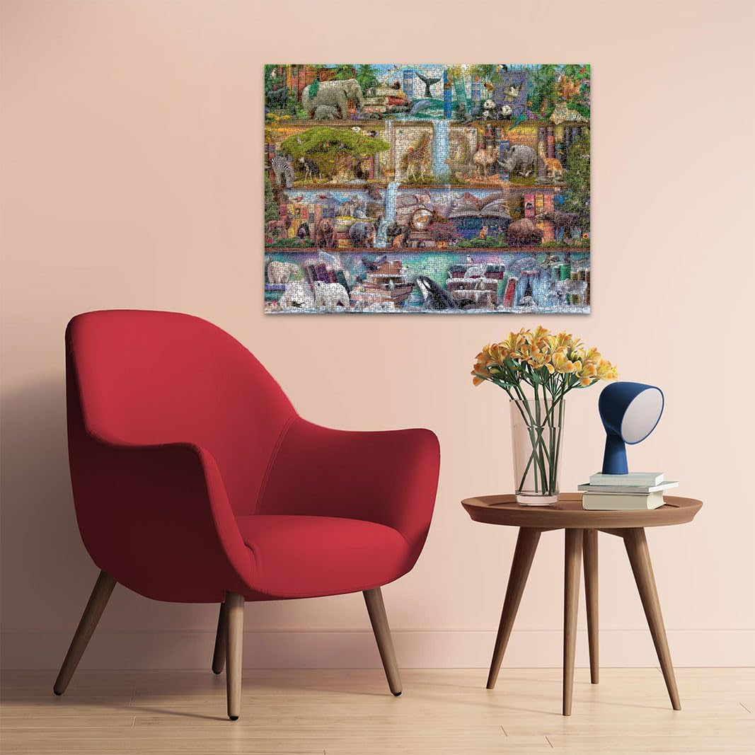 Ravensburger Puzzle 16652 - Lumea animalelor mari - puzzle jigsaw de 2000 de piese pentru adulți și copii de peste 14 ani, design de Aimee Stewart Puzzle Naty Shop