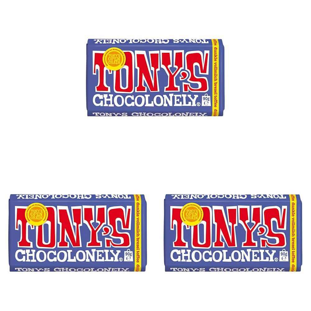 Tony's Chocolonely - Dark chocolate with almonds and sea salt 90g