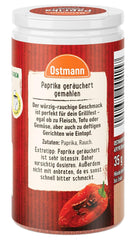 Ostmann Gewürze - Paprika geräuchert | Rauchiges Aroma für Bratkartoffeln, Gulasch oder Rührei | 35 g in Der Streudose