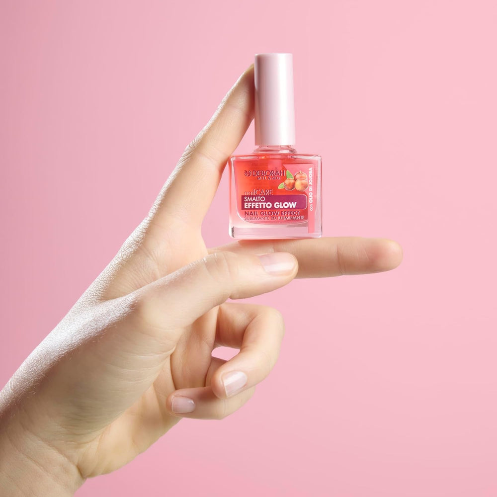 Milano nail polish for brittle nails, brittle, shiny effect, brightens and beautifies nails, with jojoba oil, enhances natural nail color, 8.5 ml