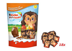 Kinder Mini Friends Crunchy Biscuits with Caramel Flavor 122g – Milk Chocolate with Biscuits and Milk Filling – Easter Figures – Easter Chocolate and Sweets – Easter Gift