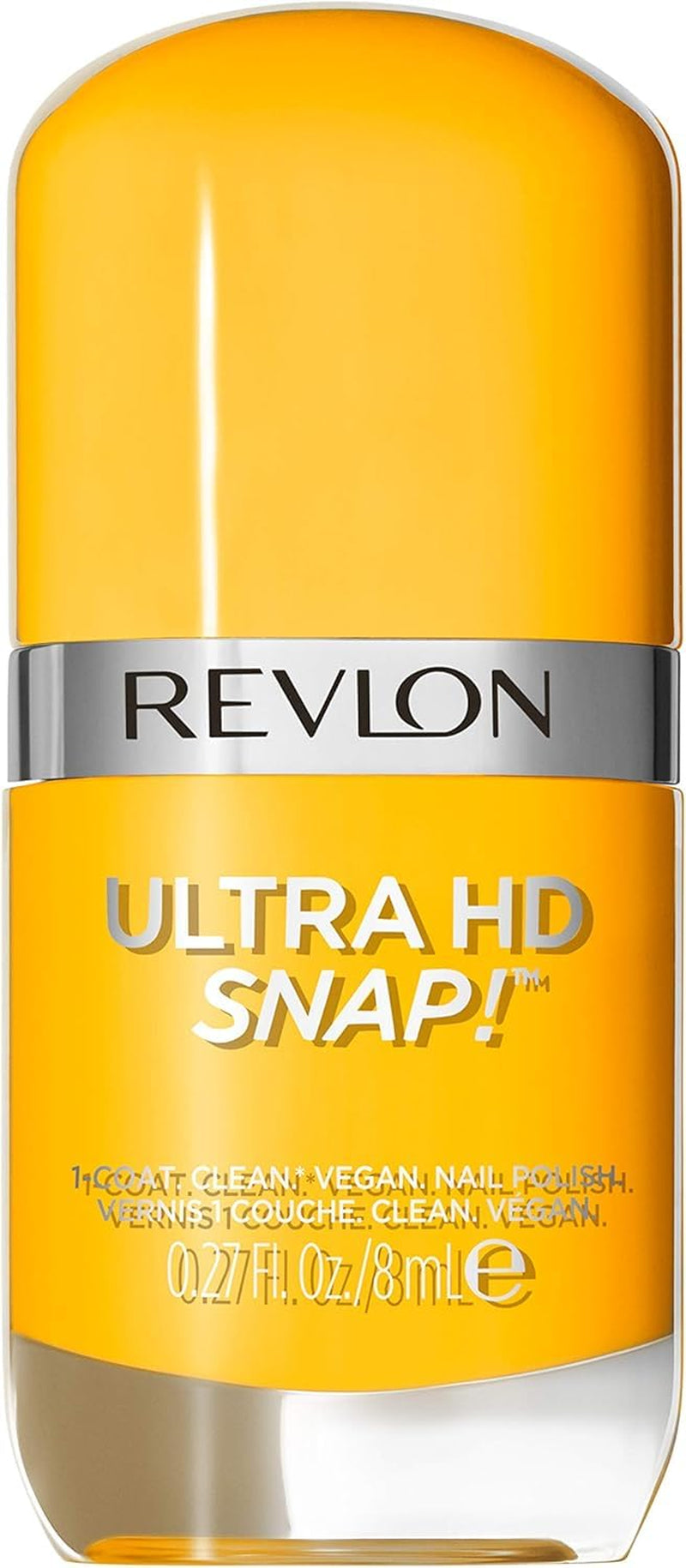 Revlon Ultra HD Snap Nail Polish Long Lasting Vegan Formula Quick Dry One Coat Full Coverage Color (8ml) Hot Stuff (007) Unisex
