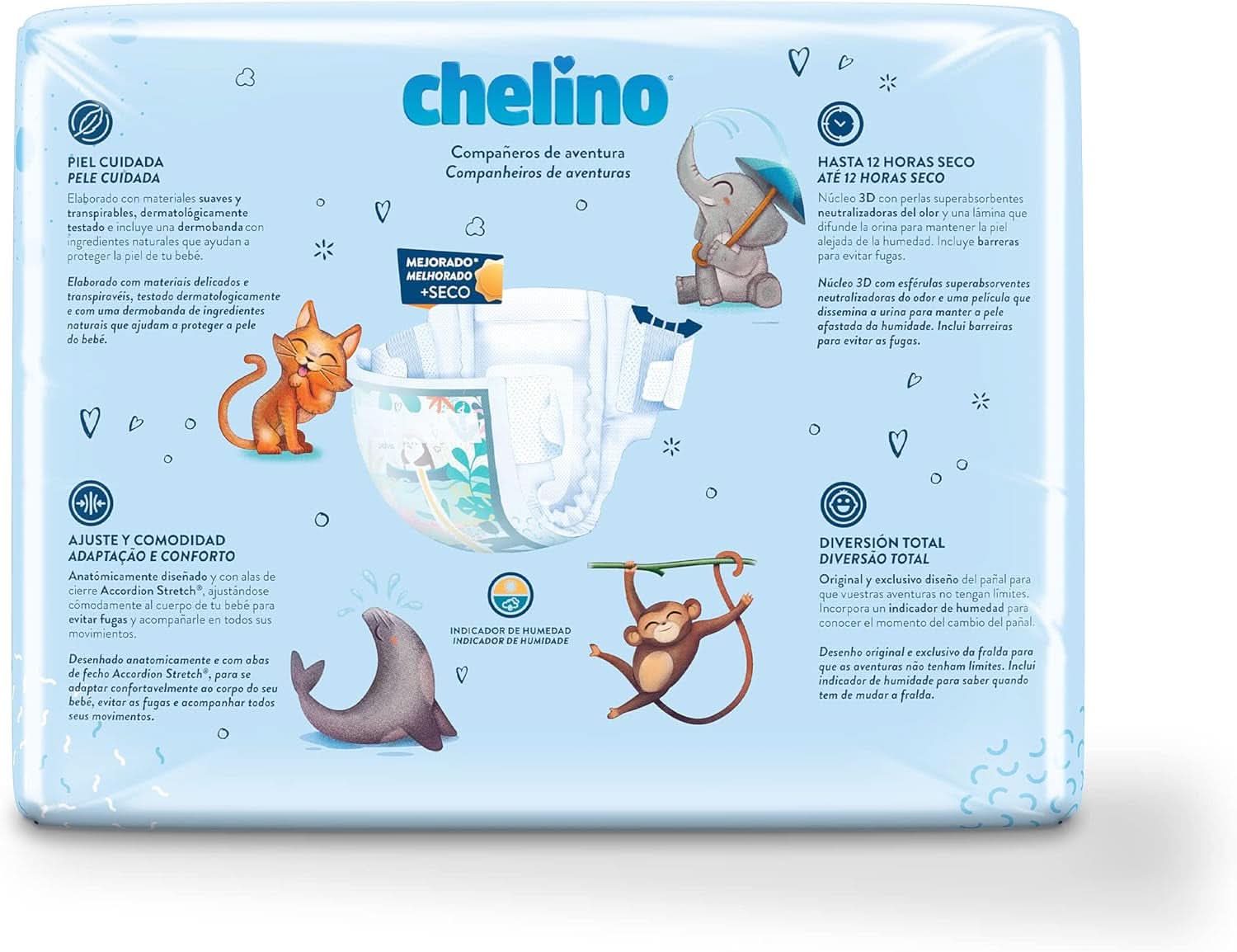 Chelino baby diapers size 4 (9-15 kg), 34 pieces Mother and Child Naty Shop