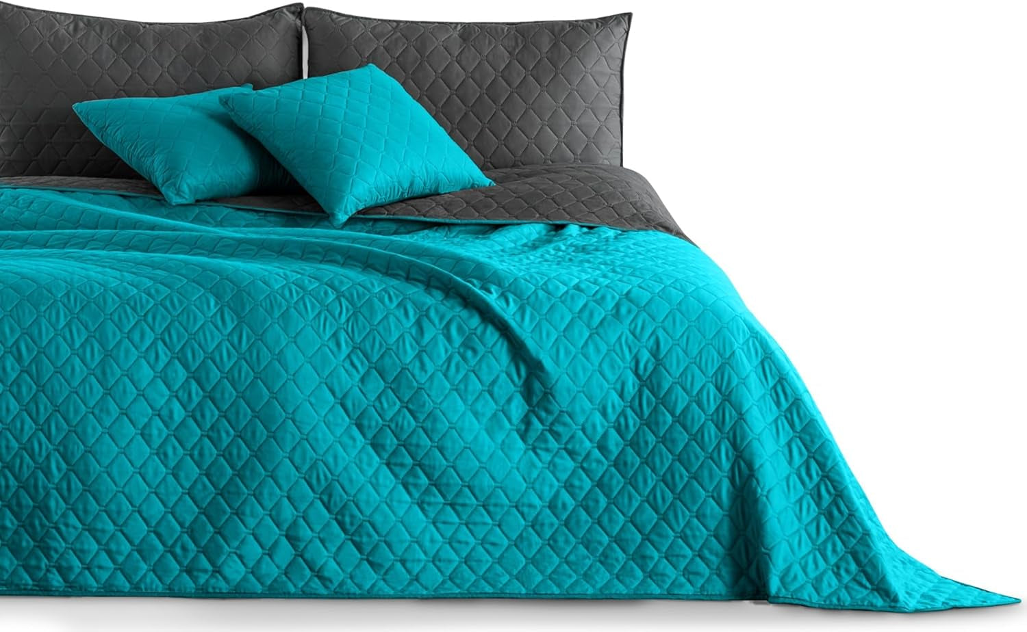 Decoking Bedspread 200 X 220 Cm Graphite Anthracite Silver Gray Two-sided bedspread easy to maintain Axel Beds and Blankets Besuche den DecoKing-Store Axel Petrol Graphite 220 X 240 Cm