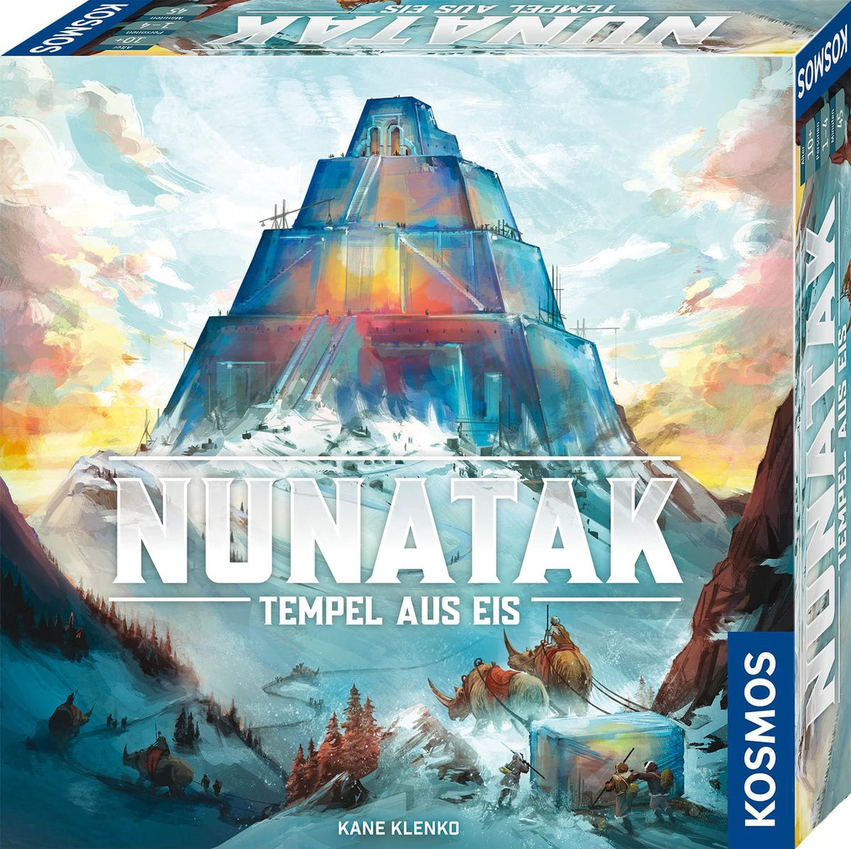 KOSMOS 683801 Nunatak - Temple of Ice, Family Game, Cool 3D Setup, 3D Ice Game Pieces, Strategy Game, Board Game, Party Game