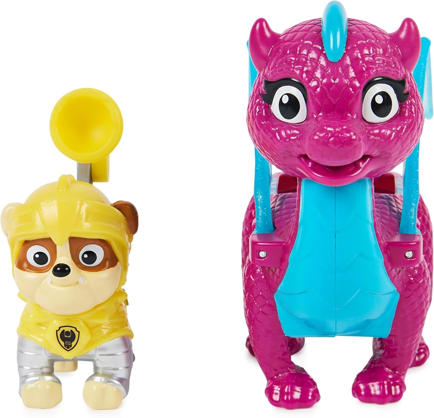 Paw Patrol, Rescue Knights Rubble și Dragon Blizzie set de figurine de acțiune, jucărie potrivită pentru copii cu vârsta de 3 ani și peste Action figures Naty Shop