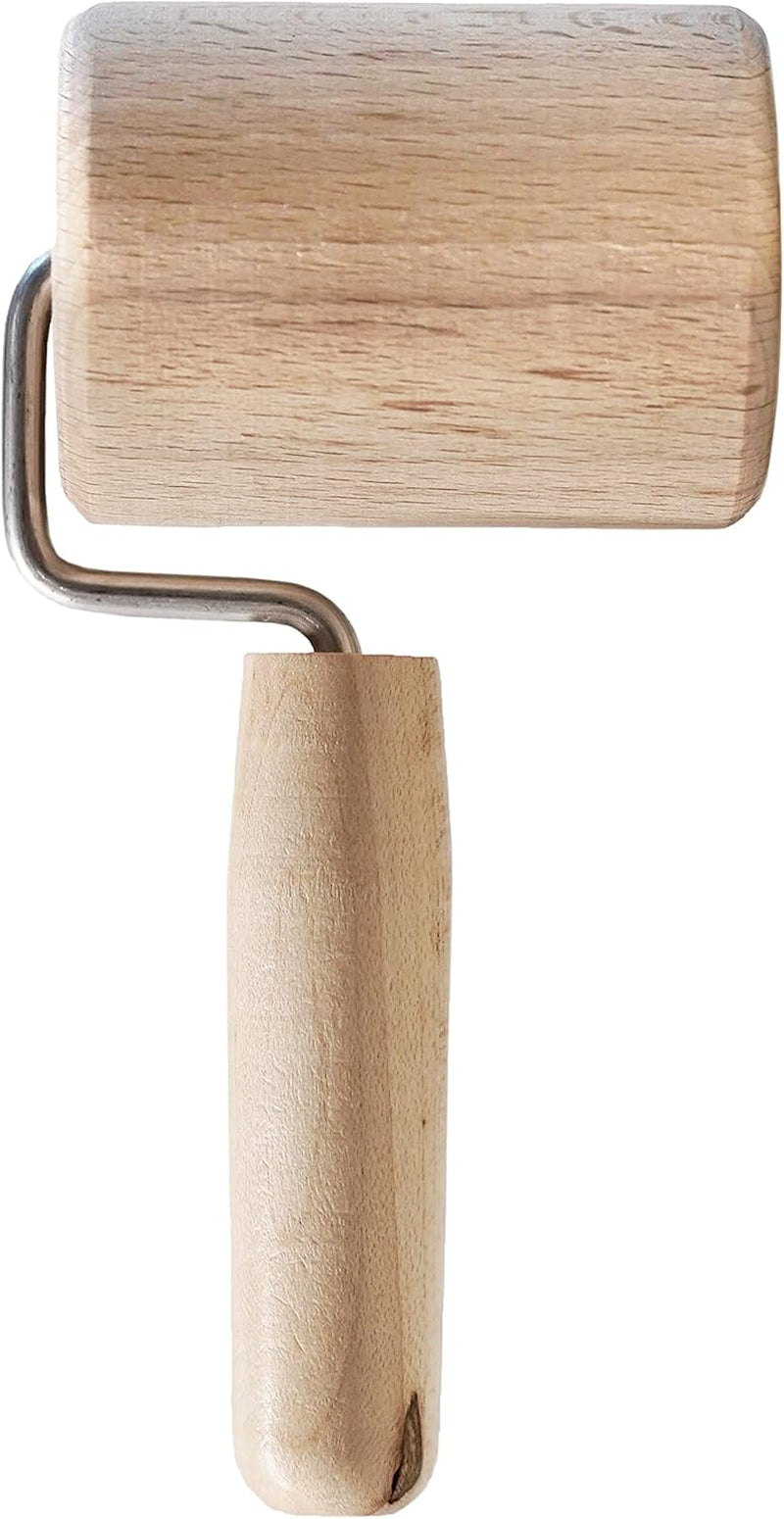 Chinchilla® Backblechroller/Teigroller zylindrisch aus Buchenholz | Der stable Helper für die Küche | Made in Germany | Nachhaltige Qualität aus Deutschland | 18 x 5 cm