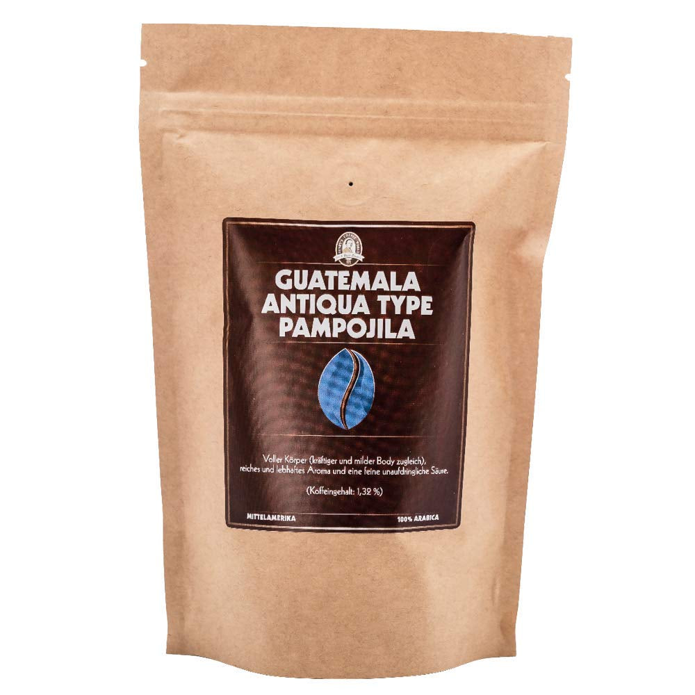 Henry´s Kaffee - Guatemala Antiqua Type Pampojila 1000g - lebhafte Aroma - unaufdringliche Säure - erlesene Qualität - Handwerklich in Deutschland geröstet - Kaffeebohnen direkt vom Bauern