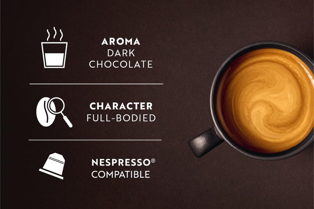 Café Royal Espresso Forte – Nespresso®-kompatible Kaffeekapseln, 100 % Arabica, vollmundig, mittlere Röstung, Intensität 9/12, 36 Kapseln