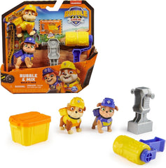 Rubble & Crew - Rubble & Mix Figure Action Figures Set, 2 Building Toys and 85G Kinetic Building Sand, Toy Suitable for 3 Years and Up Action Figures Naty Shop Rubble Mix