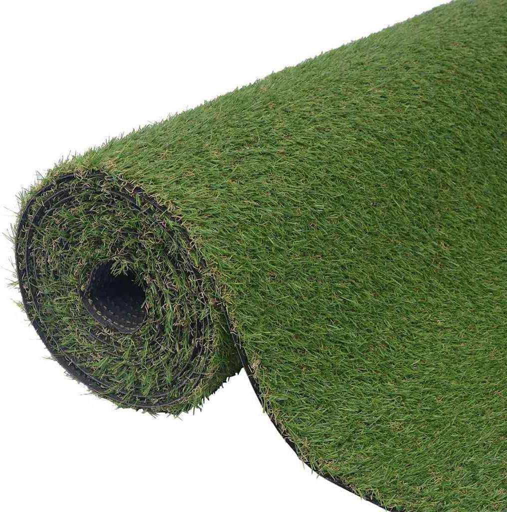 Vidaxl Kunstrasen Rasenteppich Kunstrasenteppich Fertigrasen Teppich Garten Balkon Terrasse Kunstrasenmatte Rasen 1X8 M/40 Mm Grün
