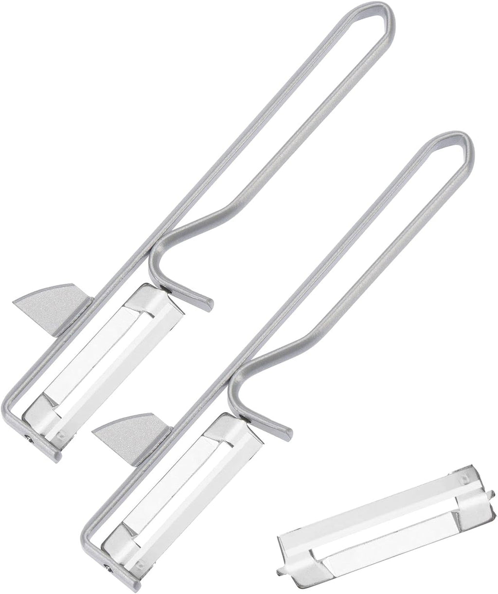 Westmark 106122E1 Peeler, lamă din oțel cromat, inoxidabil Peeler Naty Shop Steel, 2 Stk.+ Ersatzklinge