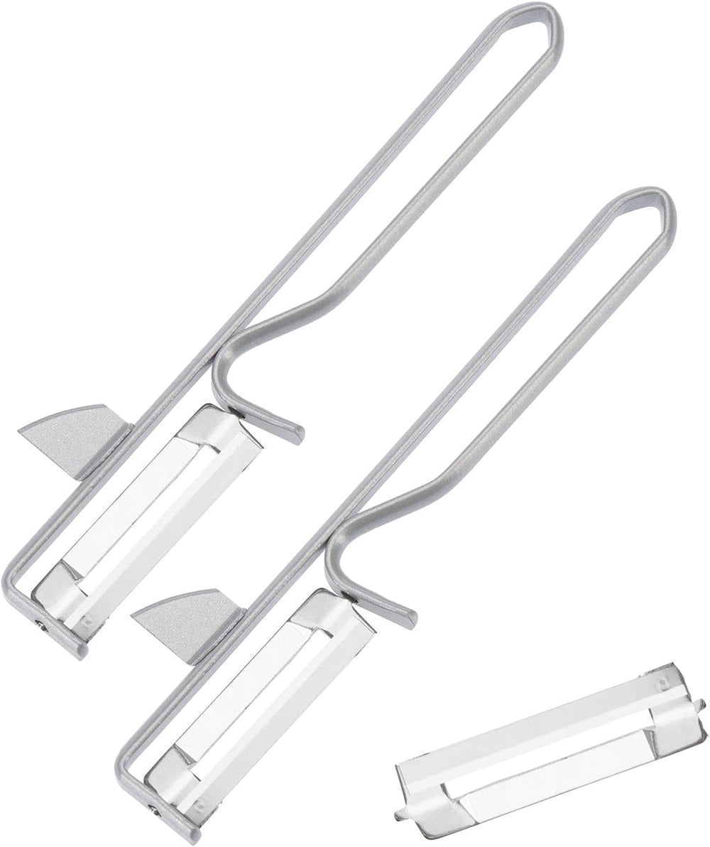 Westmark 106122E1 Peeler, chrome steel blade, stainless Peeler Naty Shop Steel, 2 Stk.+ Ersatzklinge