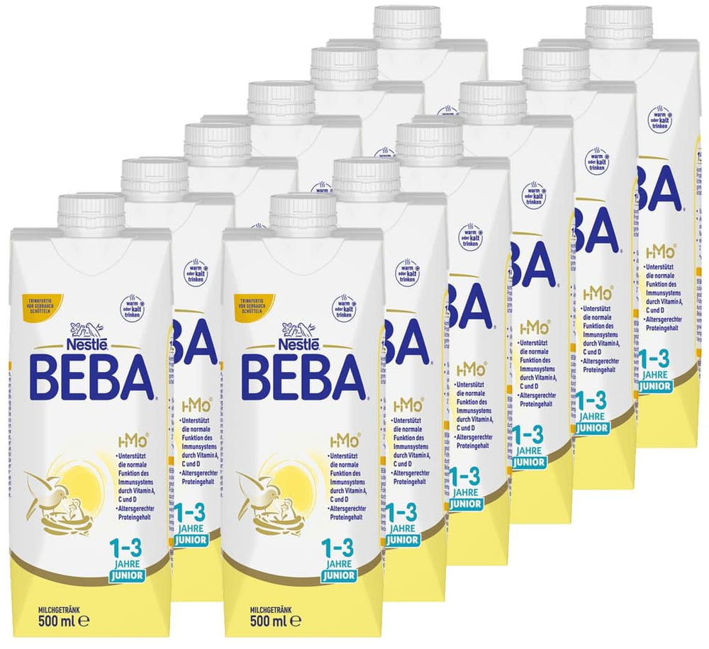 Nestle BEBA JUNIOR 1, milk formula from 1 year Mother and Child Naty Shop 12 x 500 ml