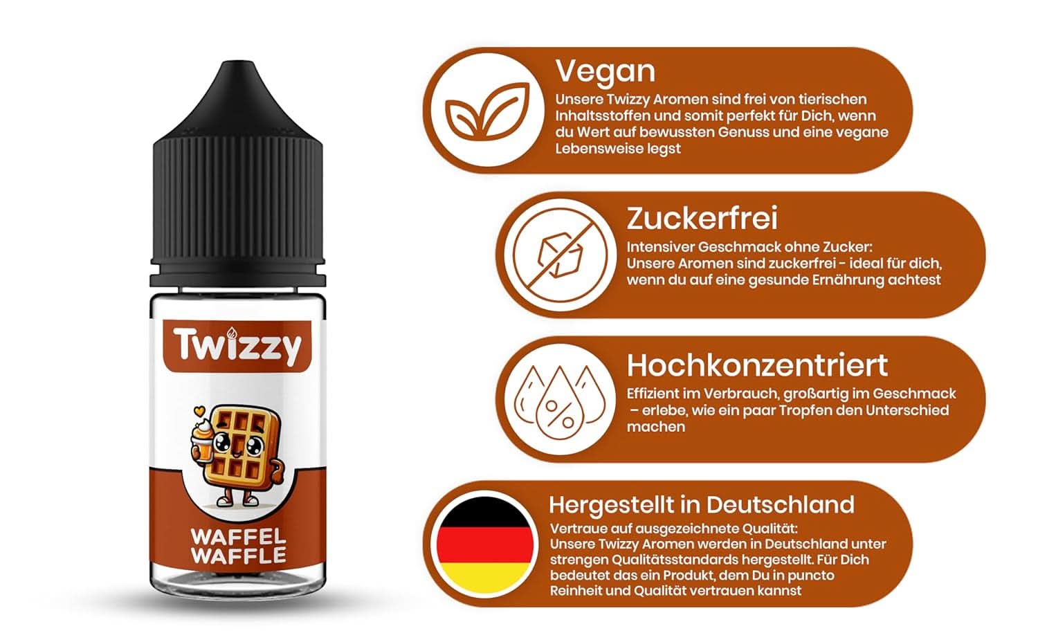 Twizzy Waffle Food Flavoring - 30 ml - Intense aroma - Ideal for baking Arome Naty Shop