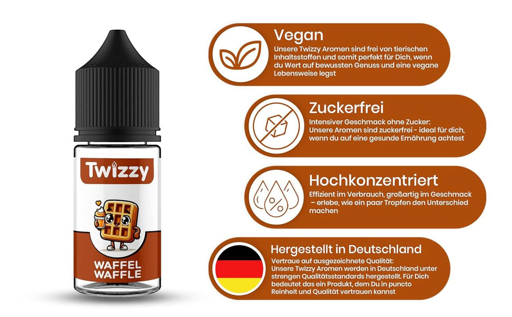 Twizzy Waffle Food Flavoring - 30 ml - Intense aroma - Ideal for baking Arome Naty Shop