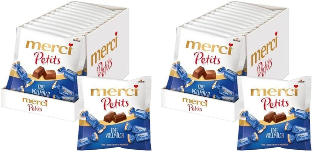 Merci Petits Chocolate Collection - Mix de specialități de ciocolată Bomboane de Ciocolata Naty Shop Set 2 x 12 X 125G Ciocolata