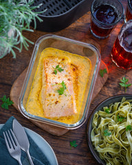 MAGGI Fix für Lachs-Sahne Gratin, Würzmischung, mit natürliche Ingredient*, für 2 Portionen, 1er Pack (1 x 26g)