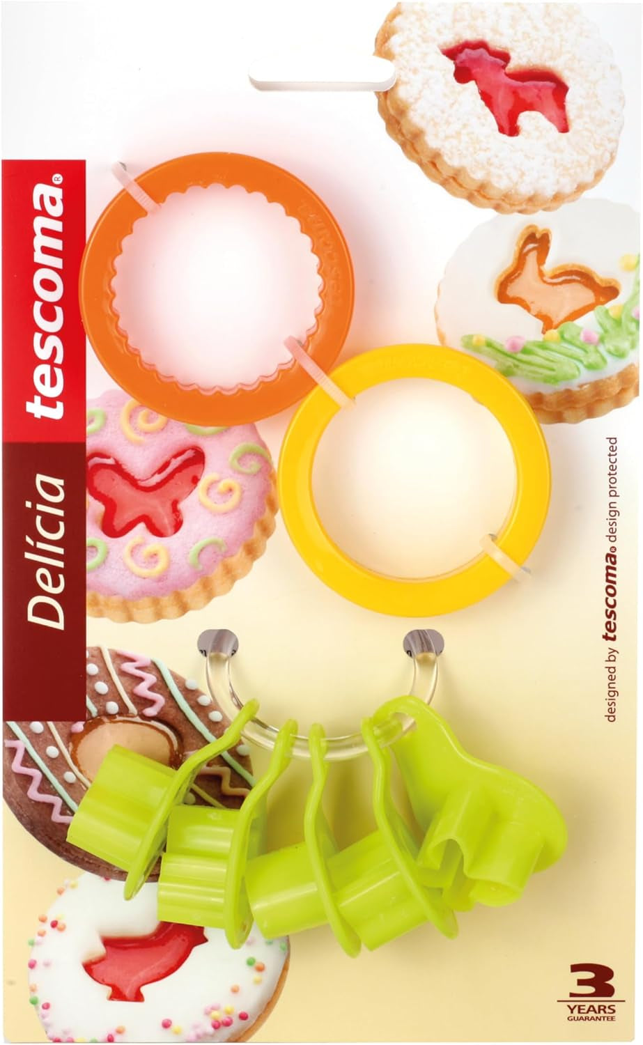 Forme de biscuiți de Paște Tescoma pentru fursecuri Linzer DELÍCIA, 8 bucăți.