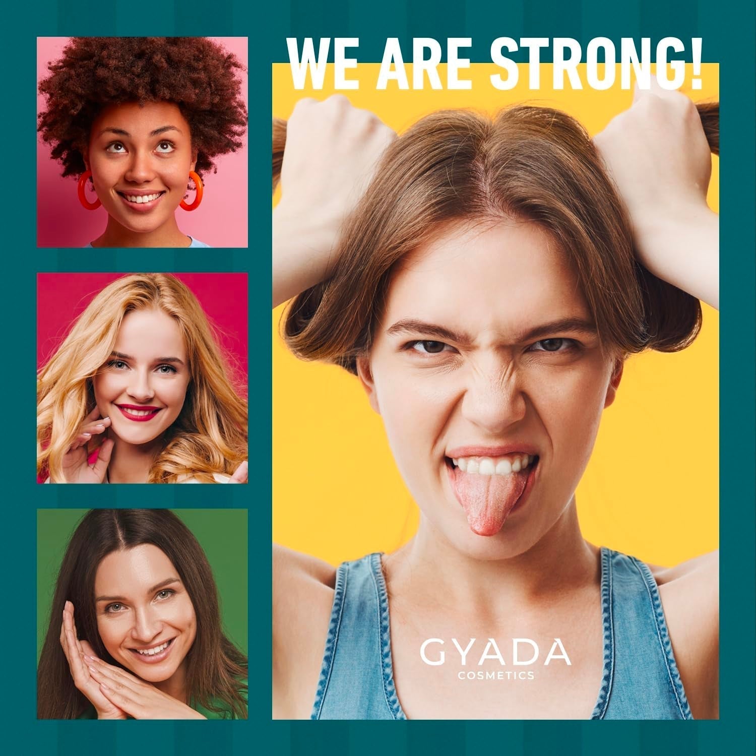 Pachet de întărire a părului cu spirulină, 3 bucăți X 250 ml Ingrijire par Naty Shop