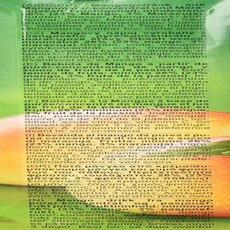 Rauch Happy Day Mango | Refined drink with passion fruit | A lot of vitamin C | 6 x 1 liter, Tetra Prisma Naty Shop