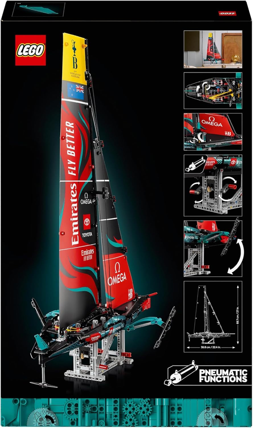 LEGO Technic Emirates Team New Zealand AC75 Racing Yacht Adult Sailboat Building Kit Gift for Men and Women Creative and Relaxing Activity 42174 Building Sets Besuche den LEGO-Store