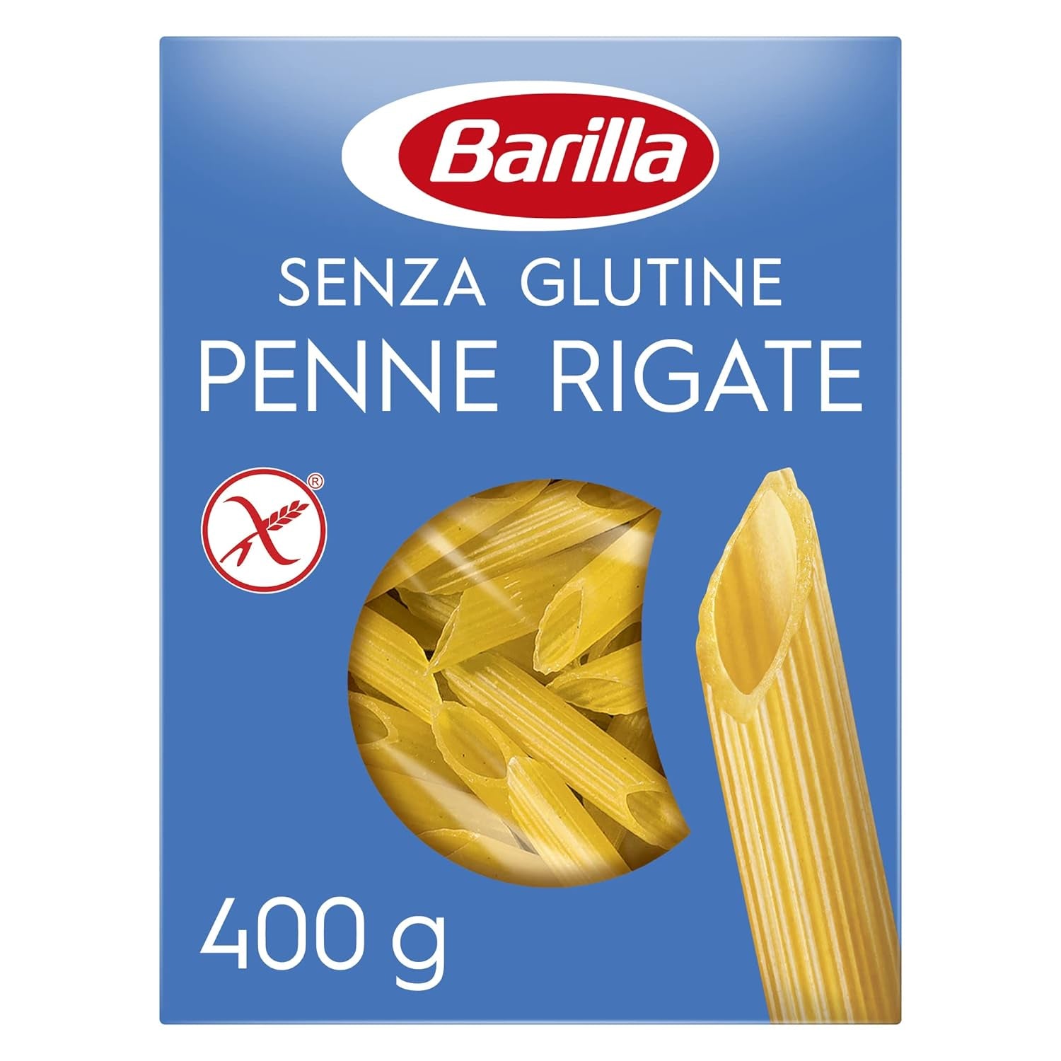 Penne Rigate Barilla gluten-free pasta, made from rice and corn – 1 package (1 x 400g)