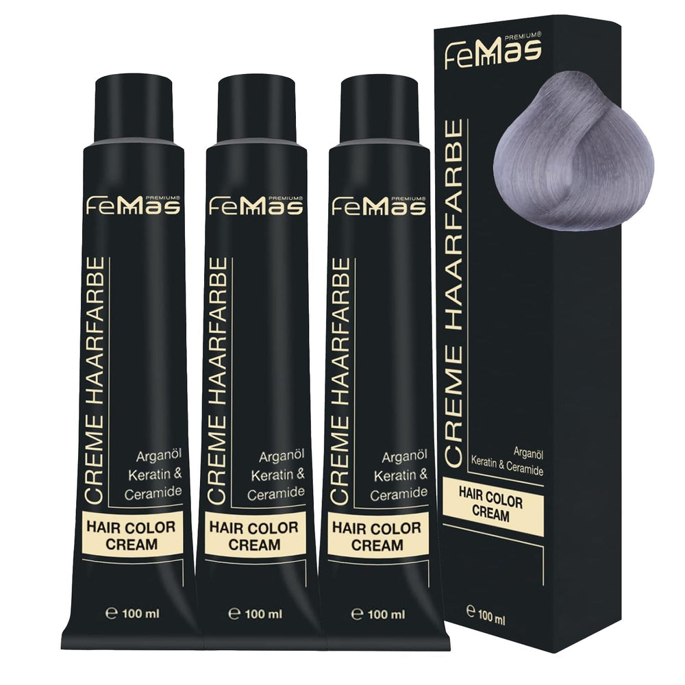 FemMas Hair Colour Pure & Mix Red I Cremă profesională cu ulei de argan, keratină și ceramide I Ca o vopsea de păr permanentă sau nuanță pentru rezultate radiante, de lungă durată I 100 ml