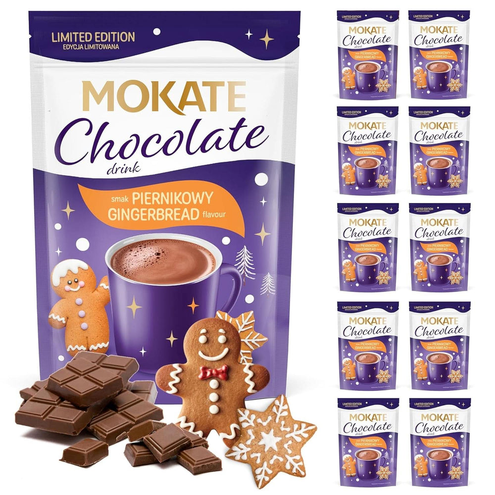 MOKATE® Dark hot chocolate - 1 pack 180 grams - 10 sachets Cocoa and Hot Chocolate Naty Shop Cinnamon - 10 sachets