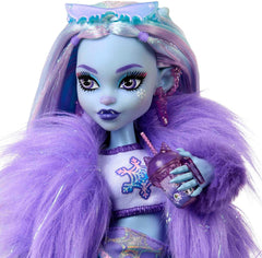 Monster High Abbey Bominable Yeti with Mammoth Pet and Accessories - Spook-tastic Snowflake Look for Kids 4+, HNF64 Naty Shop Dolls