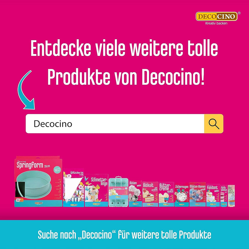 DECOCINO Biskuit Backmischung (250 G) – Einfache Zubereitung – Gelingsicher – Zum Backen Von Luftigen Biskuitböden, Creme-Torten, Biskuitrollen Uvm. Naty Shop