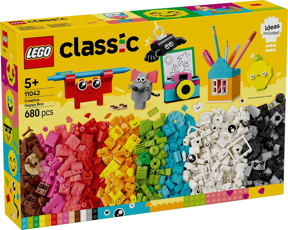 LEGO Classic Creative Fun Box, Colorful Building Bricks for Imaginative Role Play, Building Set for Beginners, Toys for Girls and Boys from 5 Years, Rebuildable Models 11042 Building Sets Besuche den LEGO-Store