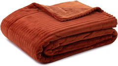 Gözze - Comfortable and soft blanket in corduroy look, 1620G/piece, 150 X 200 Cm - cinnamon Beds and Blankets Besuche den GÃ¶zze-Store Cinnamon