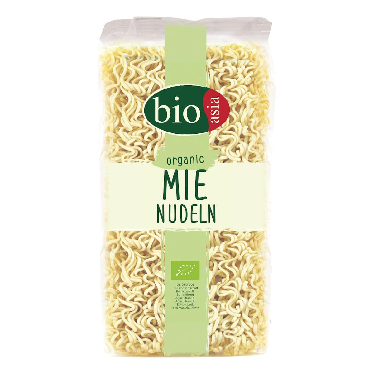 BIOASIA Organic Mie Noodles, wheat noodles without egg, prepared quickly and easily, vegetarian (8 x 250 g)
