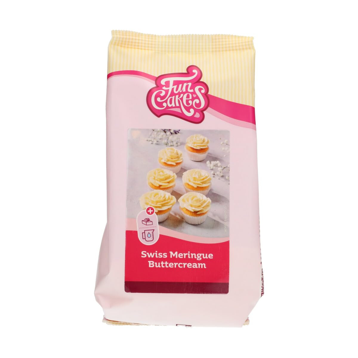 Funcakes Mix Für Schweizer Baiser Buttercreme: Einfach Zu Berübenen, Cremig, Perfekt Zum Dekorieren, Abdecken Und Füllen Von Kuchen, Belag Auf Cupcakes. 400 G. Mixture for baking and cooking Naty Shop Default Title
