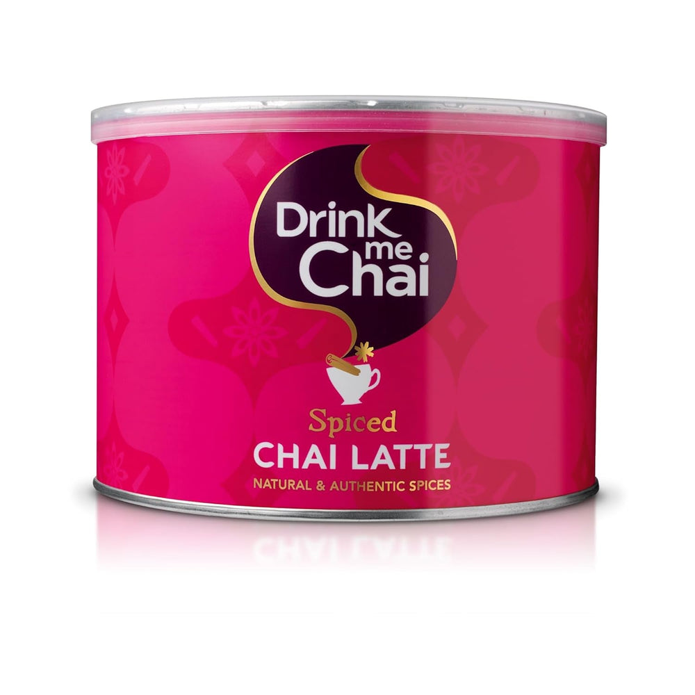 Drink Me Chai Chai Latte condimentat 1 kg (4 bucăți) – Adăugați doar apă, pudră Chai Latte (200 porții în total)