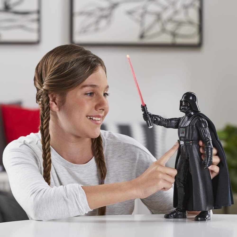Star Wars Galactic Action Darth Vader, 30 Cm Large Interactive Electronic Action Figure, Jucărie pentru copii 4+ Action figures Naty Shop
