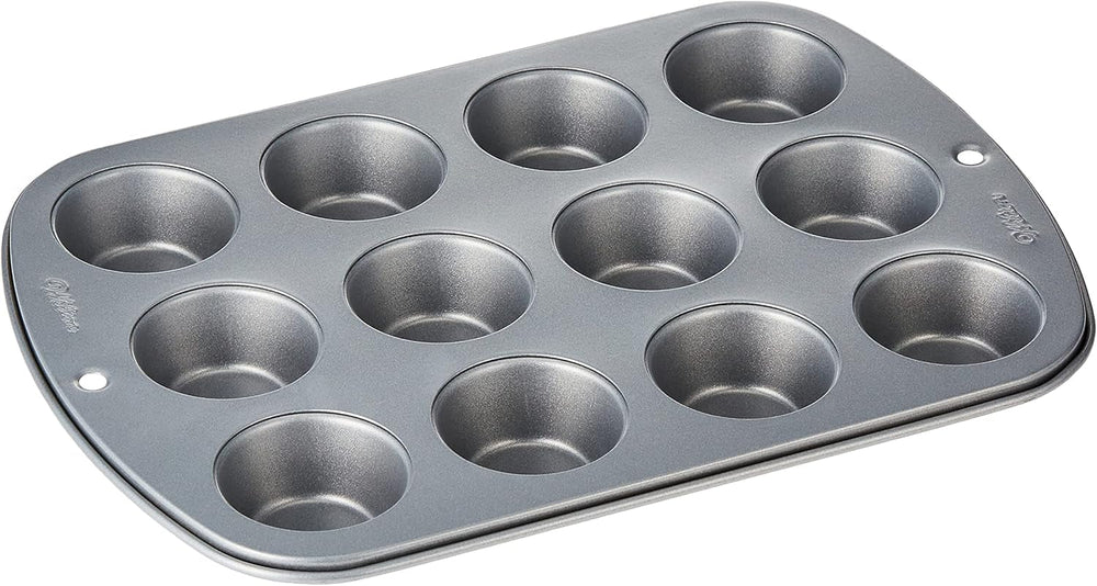 Wilton 24 Er Mini-Muffinbackform, Antihaftbeschichte, Silber Molds and baking trays Naty Shop 3.27 X 21.05 X 28.72 Cm