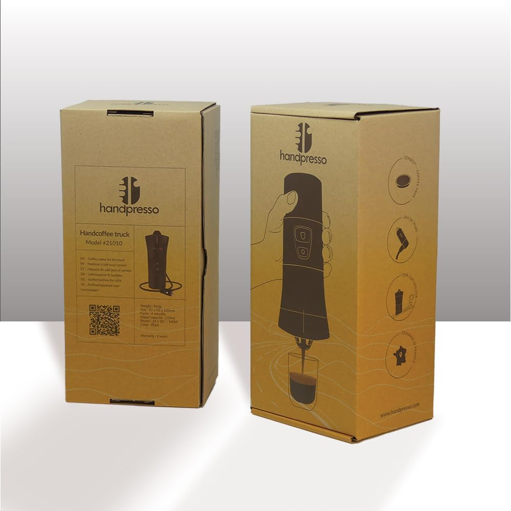 Handpresso - Handcoffee Truck 21010 | Espressor cu capsule Senseo pentru camioane 24V | Espressor pentru camion 24V, Espressor cu capsule de călătorie | Espressor pentru camion 24V pentru călătorii